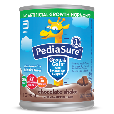 PediaSure® Grow &amp; Gain en lata, bebida nutritiva equilibrada completa sabor chocolate