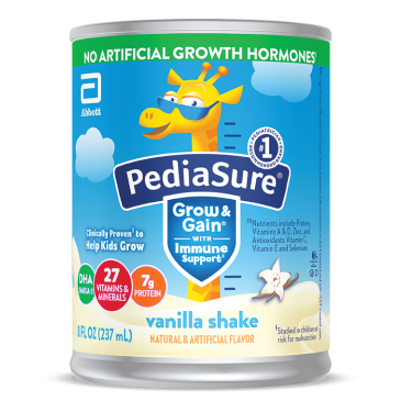 PediaSure® Grow &amp; Gain en lata, bebida nutritiva equilibrada completa sabor vainilla
