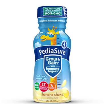 PediaSure® Grow &amp; Gain, bebida nutritiva equilibrada completa sabor plátano