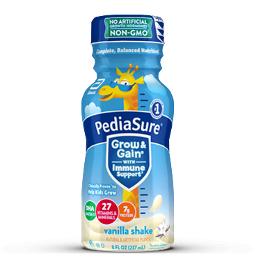 PediaSure® Grow &amp; Gain, bebida nutritiva equilibrada completa sabor vainilla