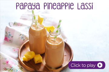 Papaya Pineapple Lassi With Pedia Sure Chocolate recipe